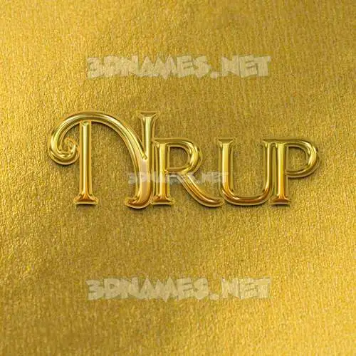 nrup in All Gold style - 3D name wallpaper nrup in All Gold style - 3D name wallpaper