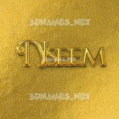 nseem in All Gold style - 3D name wallpaper nseem in All Gold style - 3D name wallpaper