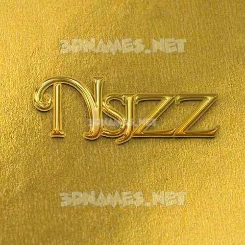 nsjzz in All Gold style - 3D name wallpaper nsjzz in All Gold style - 3D name wallpaper