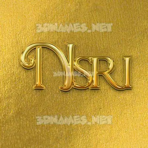 nsri in All Gold style - 3D name wallpaper nsri in All Gold style - 3D name wallpaper