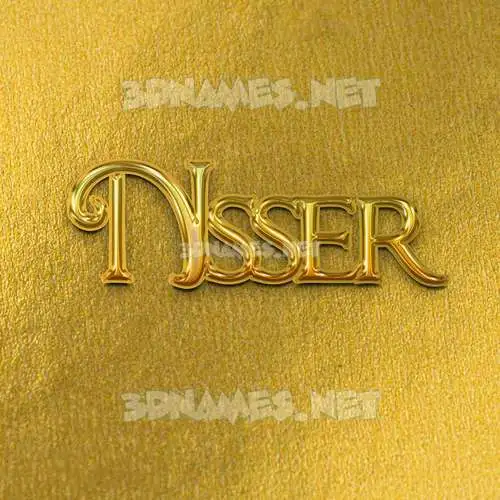 nsser in All Gold style - 3D name wallpaper nsser in All Gold style - 3D name wallpaper