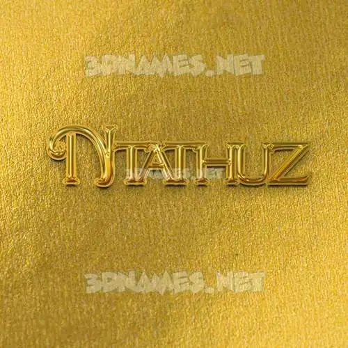 ntathuz in All Gold style - 3D name wallpaper ntathuz in All Gold style - 3D name wallpaper