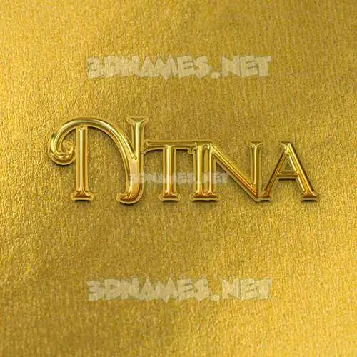 ntina in All Gold style - 3D name wallpaper ntina in All Gold style - 3D name wallpaper
