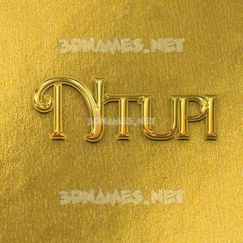 ntupi in All Gold style - 3D name wallpaper ntupi in All Gold style - 3D name wallpaper