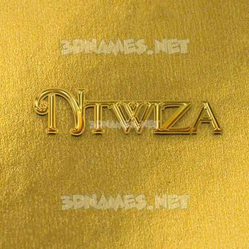 ntwiza in All Gold style - 3D name wallpaper