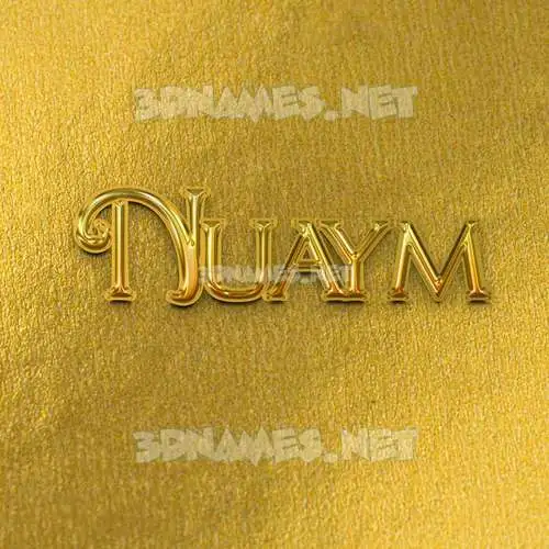 nuaym in All Gold style - 3D name wallpaper nuaym in All Gold style - 3D name wallpaper
