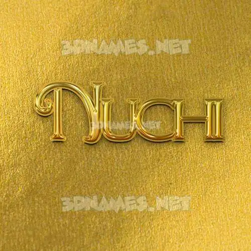 nuchi in All Gold style - 3D name wallpaper nuchi in All Gold style - 3D name wallpaper