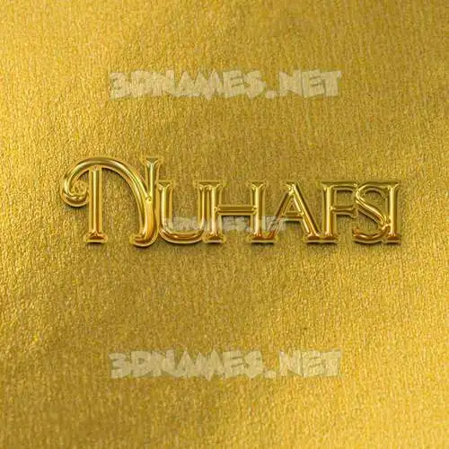 nuhafsi in All Gold style - 3D name wallpaper nuhafsi in All Gold style - 3D name wallpaper