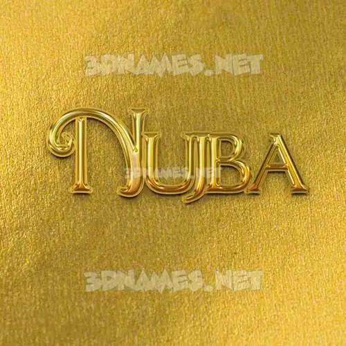nujba in All Gold style - 3D name wallpaper nujba in All Gold style - 3D name wallpaper
