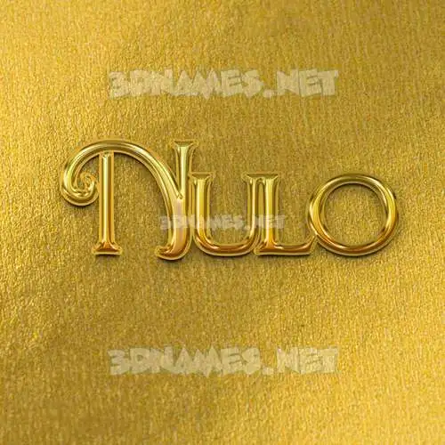 nulo in All Gold style - 3D name wallpaper nulo in All Gold style - 3D name wallpaper