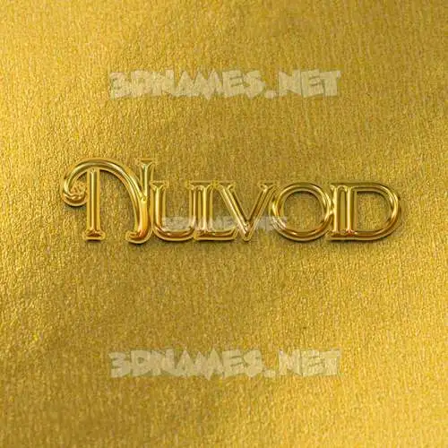 nulvoid in All Gold style - 3D name wallpaper nulvoid in All Gold style - 3D name wallpaper