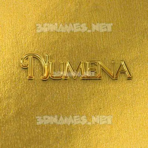 numena in All Gold style - 3D name wallpaper numena in All Gold style - 3D name wallpaper