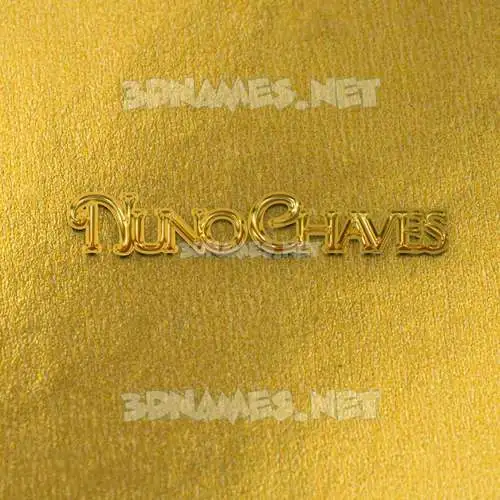 nuno chaves in All Gold style - 3D name wallpaper nuno chaves in All Gold style - 3D name wallpaper
