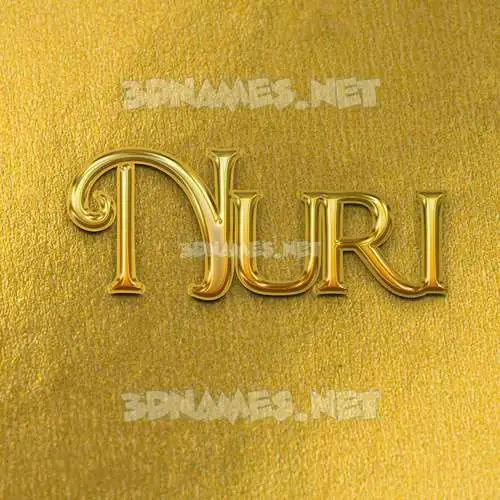 nuri in All Gold style - 3D name wallpaper nuri in All Gold style - 3D name wallpaper
