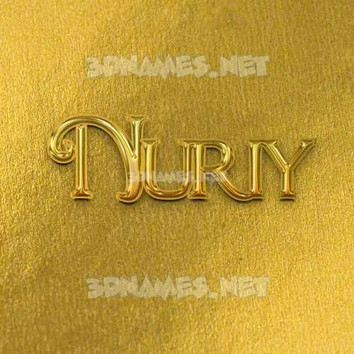 nuriy in All Gold style - 3D name wallpaper nuriy in All Gold style - 3D name wallpaper