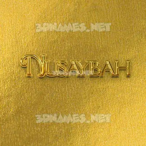 nusaybah in All Gold style - 3D name wallpaper nusaybah in All Gold style - 3D name wallpaper