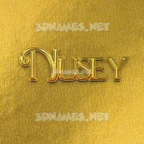 nusey in All Gold style - 3D name wallpaper nusey in All Gold style - 3D name wallpaper
