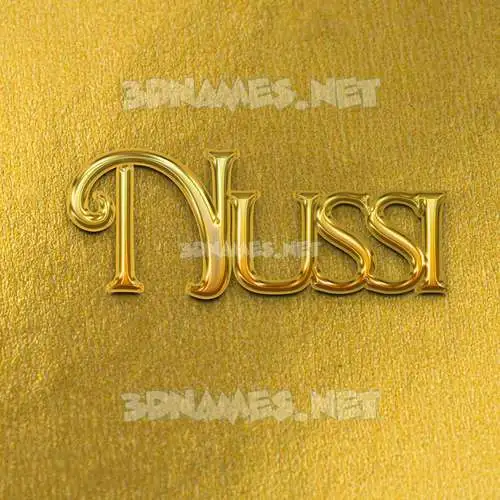 nussi in All Gold style - 3D name wallpaper nussi in All Gold style - 3D name wallpaper