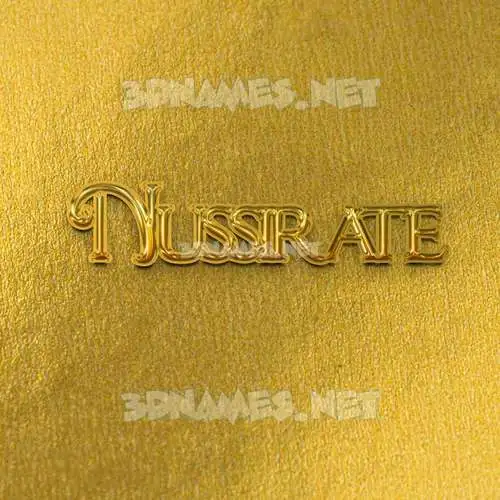 nussirate in All Gold style - 3D name wallpaper nussirate in All Gold style - 3D name wallpaper