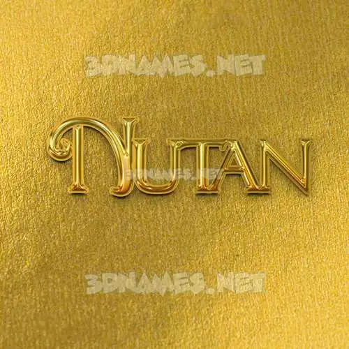 nutan in All Gold style - 3D name wallpaper nutan in All Gold style - 3D name wallpaper