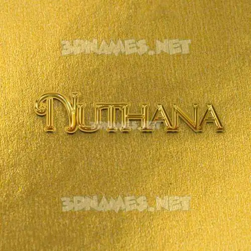 nuthana in All Gold style - 3D name wallpaper nuthana in All Gold style - 3D name wallpaper