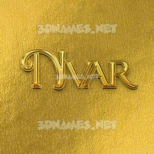 nvar in All Gold style - 3D name wallpaper nvar in All Gold style - 3D name wallpaper