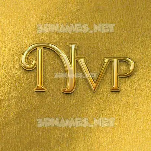 nvp in All Gold style - 3D name wallpaper nvp in All Gold style - 3D name wallpaper