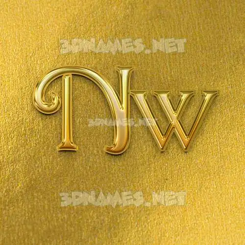 nw in All Gold style - 3D name wallpaper nw in All Gold style - 3D name wallpaper