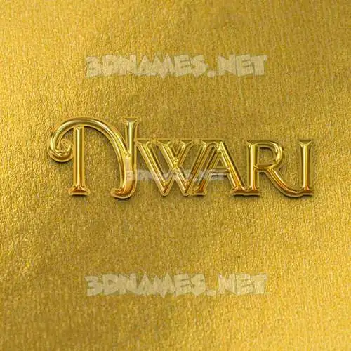 nwari in All Gold style - 3D name wallpaper nwari in All Gold style - 3D name wallpaper