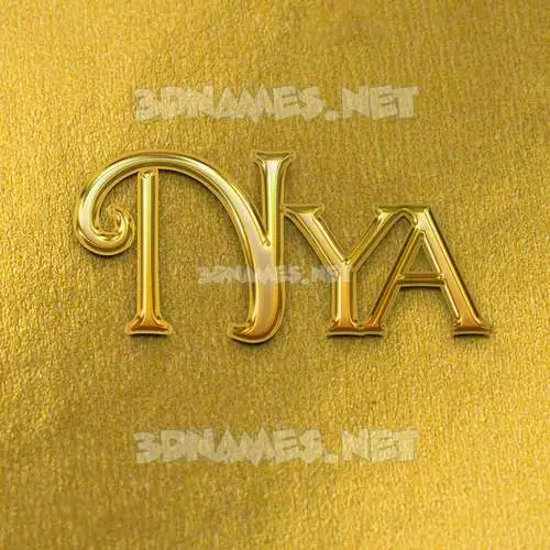 nya in All Gold style - 3D name wallpaper nya in All Gold style - 3D name wallpaper