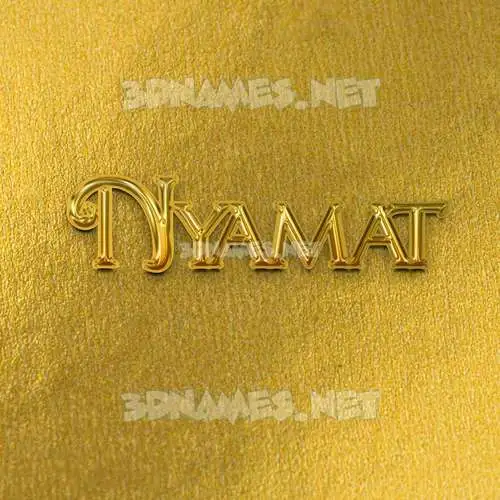 nyamat in All Gold style - 3D name wallpaper nyamat in All Gold style - 3D name wallpaper