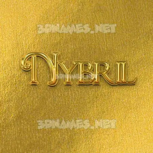 nybril in All Gold style - 3D name wallpaper nybril in All Gold style - 3D name wallpaper