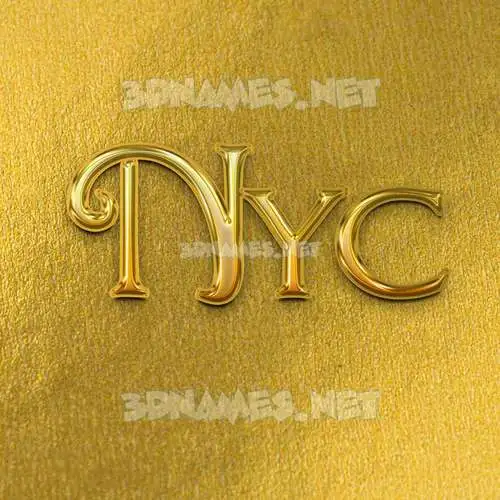nyc in All Gold style - 3D name wallpaper nyc in All Gold style - 3D name wallpaper