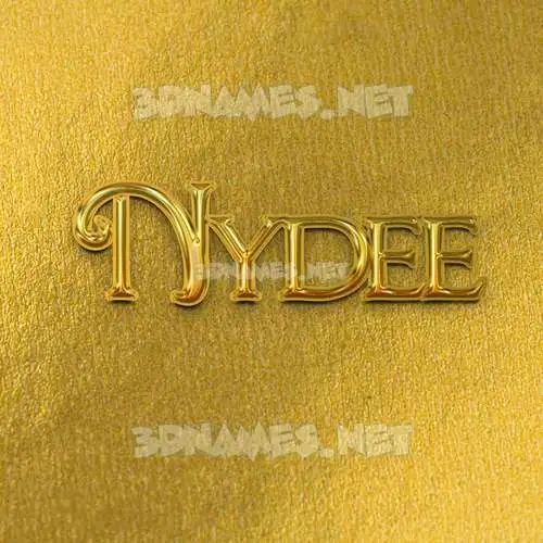 nydee in All Gold style - 3D name wallpaper nydee in All Gold style - 3D name wallpaper