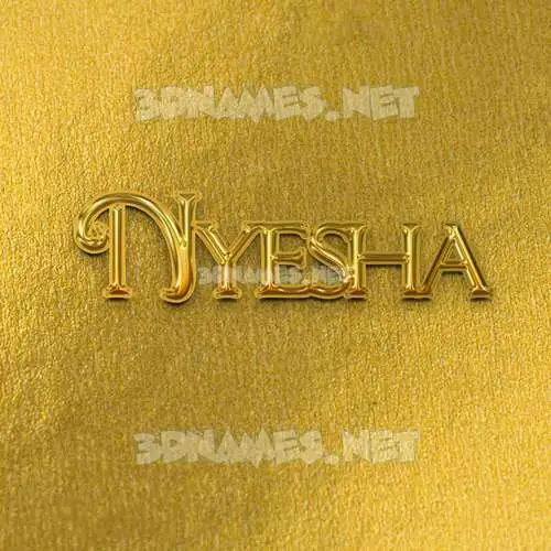 nyesha in All Gold style - 3D name wallpaper nyesha in All Gold style - 3D name wallpaper
