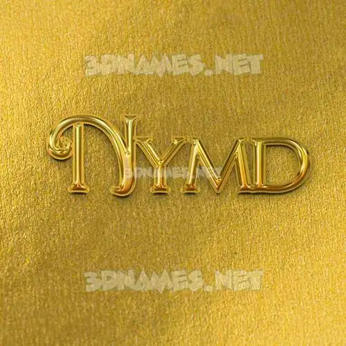 nymd in All Gold style - 3D name wallpaper nymd in All Gold style - 3D name wallpaper