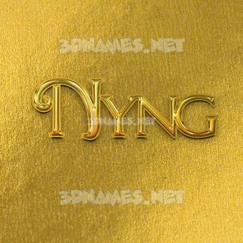 nyng in All Gold style - 3D name wallpaper nyng in All Gold style - 3D name wallpaper