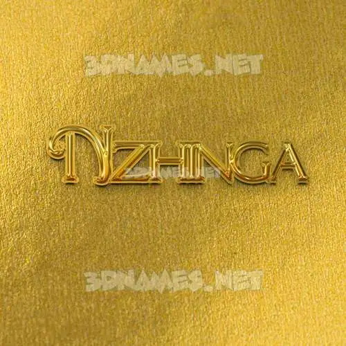 nzhinga in All Gold style - 3D name wallpaper nzhinga in All Gold style - 3D name wallpaper