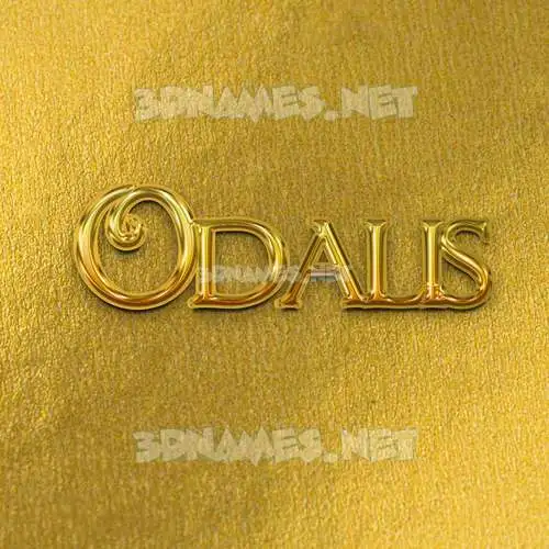 odalis in All Gold style - 3D name wallpaper odalis in All Gold style - 3D name wallpaper