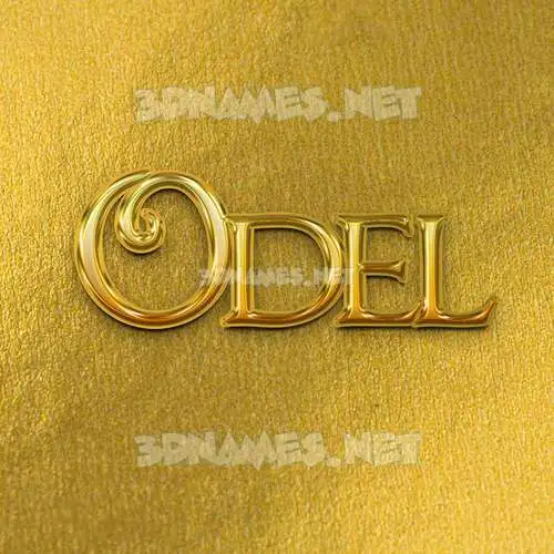 odel in All Gold style - 3D name wallpaper odel in All Gold style - 3D name wallpaper
