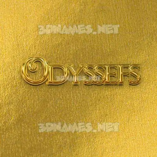 odyssefs in All Gold style - 3D name wallpaper odyssefs in All Gold style - 3D name wallpaper