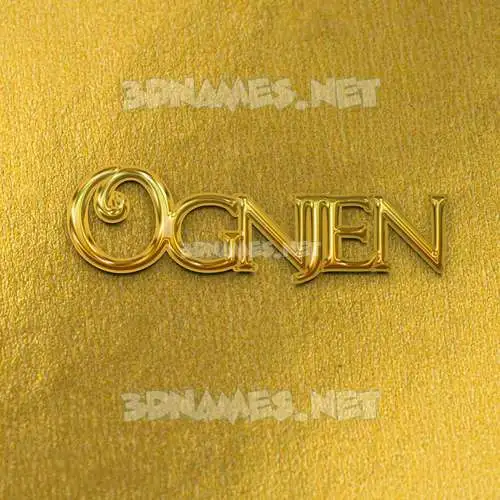 ognjen in All Gold style - 3D name wallpaper ognjen in All Gold style - 3D name wallpaper