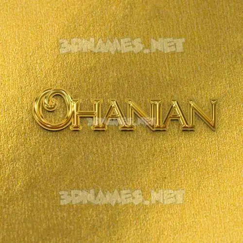 ohanian in All Gold style - 3D name wallpaper ohanian in All Gold style - 3D name wallpaper