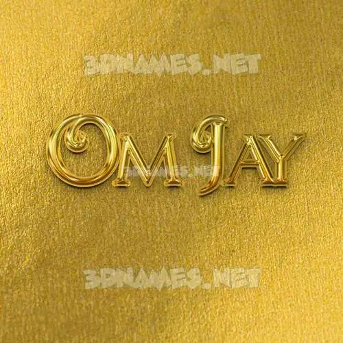 om jay in All Gold style - 3D name wallpaper om jay in All Gold style - 3D name wallpaper