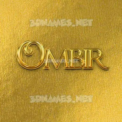 ombir in All Gold style - 3D name wallpaper ombir in All Gold style - 3D name wallpaper