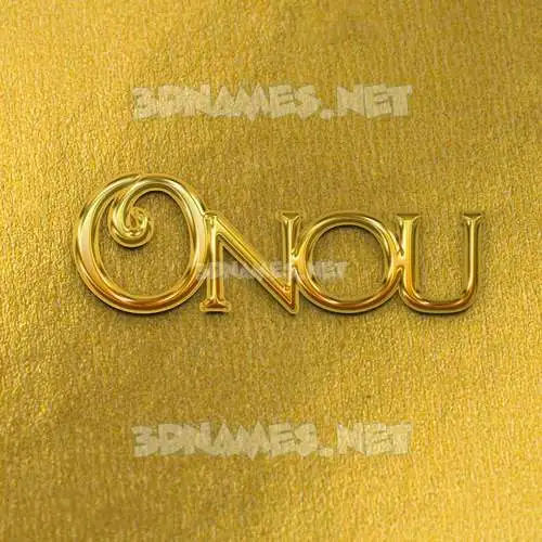 onou in All Gold style - 3D name wallpaper onou in All Gold style - 3D name wallpaper
