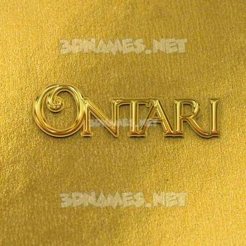 ontari in All Gold style - 3D name wallpaper ontari in All Gold style - 3D name wallpaper