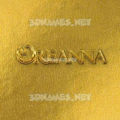 oreanna in All Gold style - 3D name wallpaper oreanna in All Gold style - 3D name wallpaper