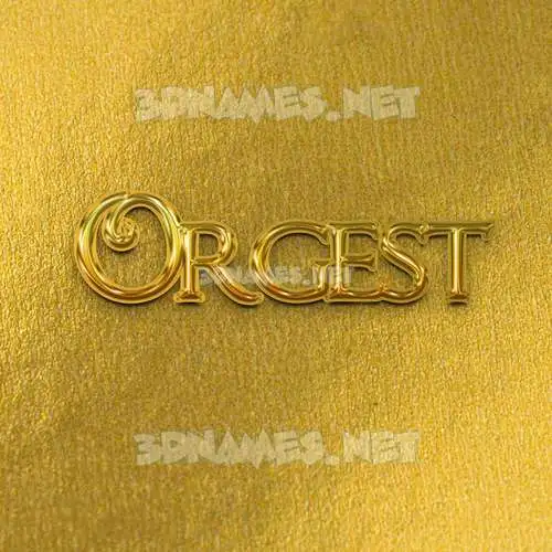 orgest in All Gold style - 3D name wallpaper orgest in All Gold style - 3D name wallpaper