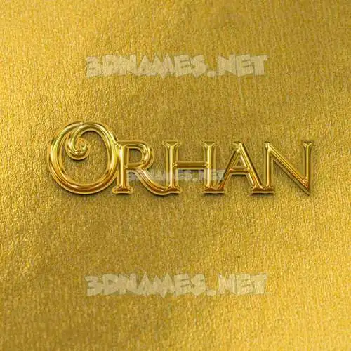 orhan in All Gold style - 3D name wallpaper orhan in All Gold style - 3D name wallpaper